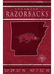 Arkansas Razorbacks Coordinates 17x26
