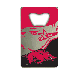 Arkansas Razorbacks Credit Card Style Bottle Opener - 2 x 3.25
