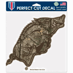 Arkansas Razorbacks Decal 8x8 Perfect Cut Camo