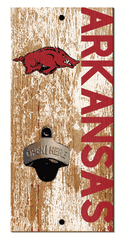 Arkansas Razorbacks Distressed Bottle Opener
