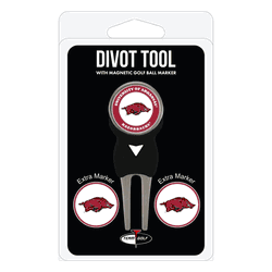 Arkansas Razorbacks Divot Tool Pack - Signature tool w/ 3 markers