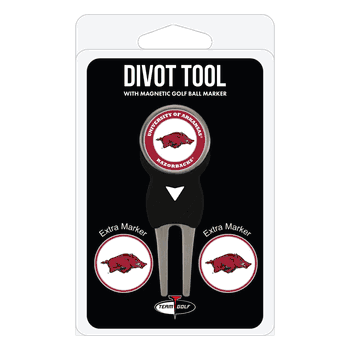 Arkansas Razorbacks Divot Tool Pack - Signature tool w/ 3 markers