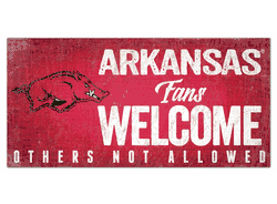 Arkansas Razorbacks Fans Welcome Sign