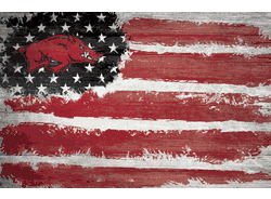 Arkansas Razorbacks Flag 17x26