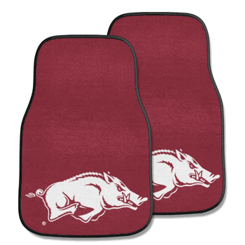 Arkansas Razorbacks Front Carpet Car Mat Set - 2 Pieces