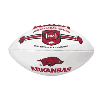Arkansas Razorbacks FS Commemorative Autograph Debossed Football