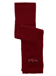 Arkansas Razorbacks Full Color Waffle Scarf
