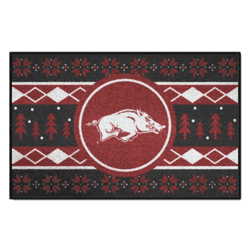 Arkansas Razorbacks Holiday Sweater Starter Mat Accent Rug - 19in. x 30in.