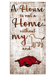 Arkansas Razorbacks House is Not a Home 6x12 Sign
