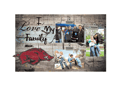 Arkansas Razorbacks I Love my Family Clip Frame