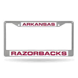 Arkansas Razorbacks Laser Chrome Frame