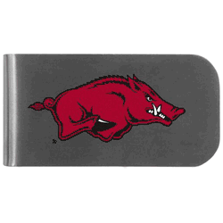 Arkansas Razorbacks Logo Bottle Opener Money Clip