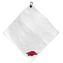 Arkansas Razorbacks Microfiber Small Towel - 15" x 15" (White)