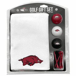 Arkansas Razorbacks Microfiber Towel Gift Set - 16 x 40 (White)