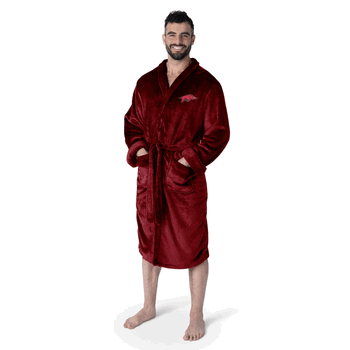 Arkansas Razorbacks NCAA L/XL Silk Touch Robe 26x47 Inches