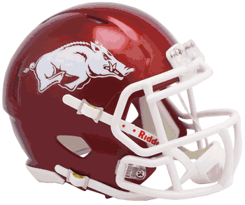 Arkansas Razorbacks NCAA Mini Speed Football Helmet