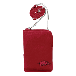 Arkansas Razorbacks Pebble Smart Purse Dark Red