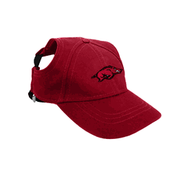 Arkansas Razorbacks Pet Baseball Hat Xtra Large