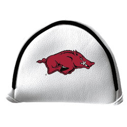 Arkansas Razorbacks Putter Cover - Mallet (White)