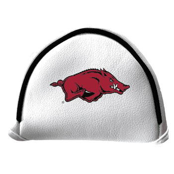Arkansas Razorbacks Putter Cover - Mallet (White)