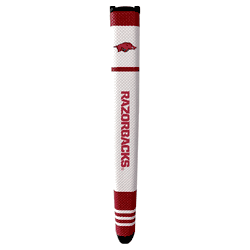 Arkansas Razorbacks Putter Grip (White with colored stripes)