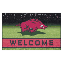 Arkansas Razorbacks Rubber Door Mat - 18in. x 30in.