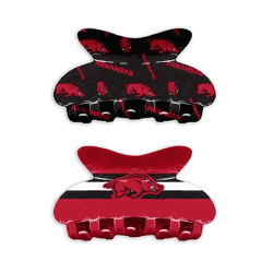 Arkansas Razorbacks Team Hair Claw Set