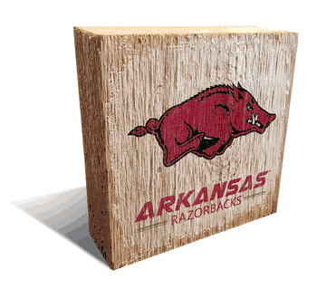 Arkansas Razorbacks Team Logo Block 6X6