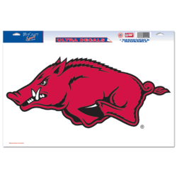 Arkansas Razorbacks Ultra Decal 11in x 17in Logo