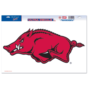Arkansas Razorbacks Ultra Decal 11in x 17in Logo