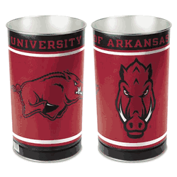 Arkansas Razorbacks Wastebasket 15 Inch