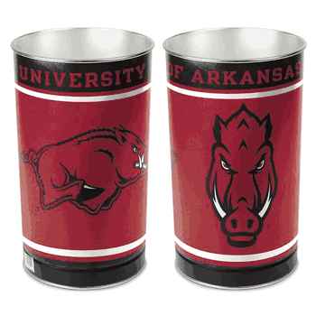 Arkansas Razorbacks Wastebasket 15 Inch