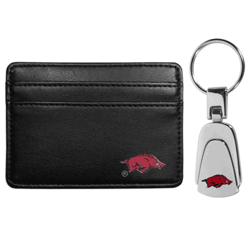 Arkansas Razorbacks Weekend Wallet & Steel Key Chain