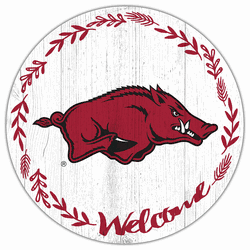 Arkansas Razorbacks Welcome 12in Circle