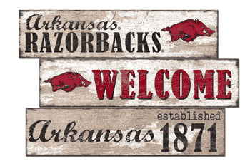 Arkansas Razorbacks Welcome 3 Plank