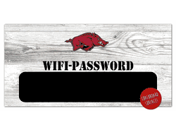 Arkansas Razorbacks Wifi Password 6x12 Sign