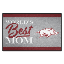 Arkansas Razorbacks World's Best Mom Starter Mat Accent Rug - 19in. x 30in.
