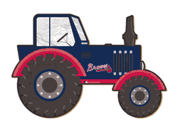Atlanta Braves 12" Tractor Cutout Sign