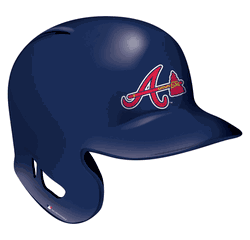 Atlanta Braves 12in Authentic Helmet Sign