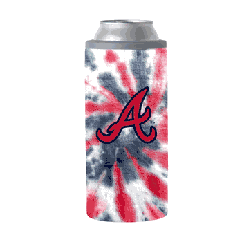 Atlanta Braves 12oz Tie Dye Slim Can Coolie