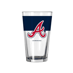 Atlanta Braves 16oz Colorblock Pint Glass