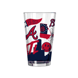 Atlanta Braves 16oz Native Pint Glass