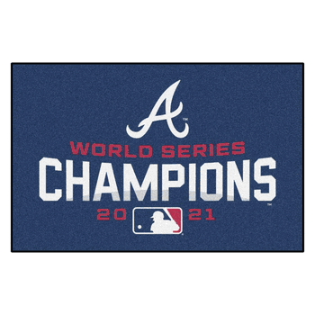 Atlanta Braves 2021 MLB World Series Champions Starter Mat Accent Rug - 19in. x 30in.