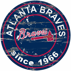 Atlanta Braves 24" Established Date Round Sign