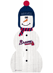 Atlanta Braves 31" Snowman Leaner