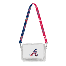 Atlanta Braves 3D Logo Clear Fanny Fan Purse
