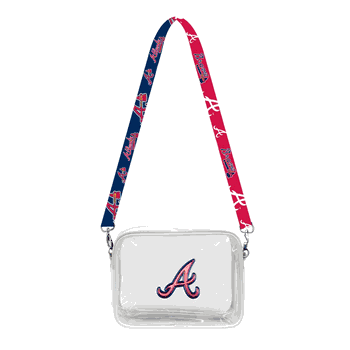 Atlanta Braves 3D Logo Clear Fanny Fan Purse