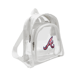 Atlanta Braves 3D Logo Clear Mini Backpack