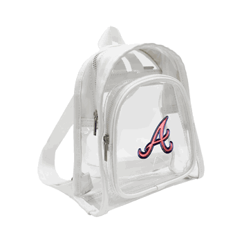 Atlanta Braves 3D Logo Clear Mini Backpack