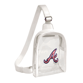 Atlanta Braves 3D Logo Clear Mini Sling